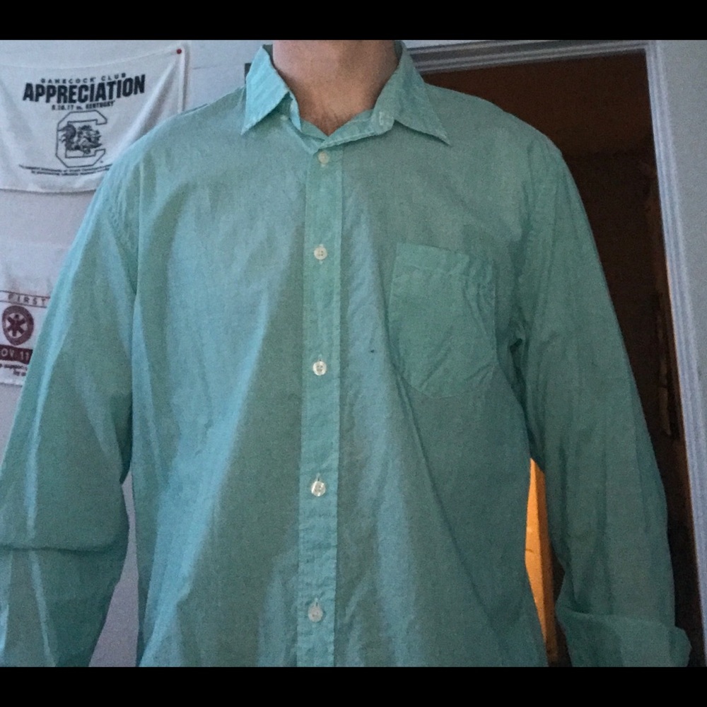 Teal J Crew Button Down - image 1